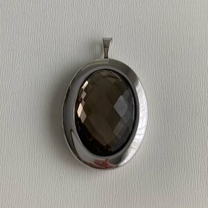 Silver & Glass Opening Pendant